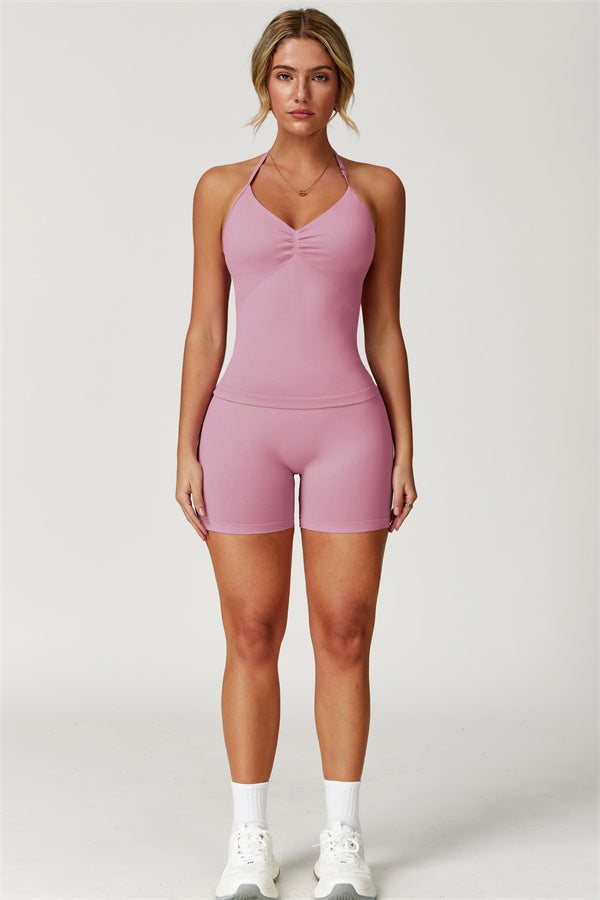 The Allure Halter Top Shorts 2-Piece Set