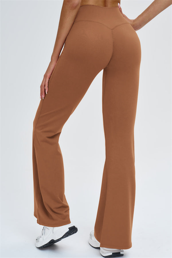 The Slate Cross Back Top Flared Leggings 2-Piece Set