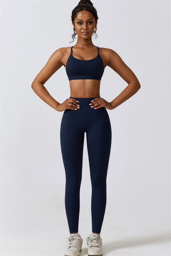 Juno Star Sports Bra Leggings 2-Piece Set