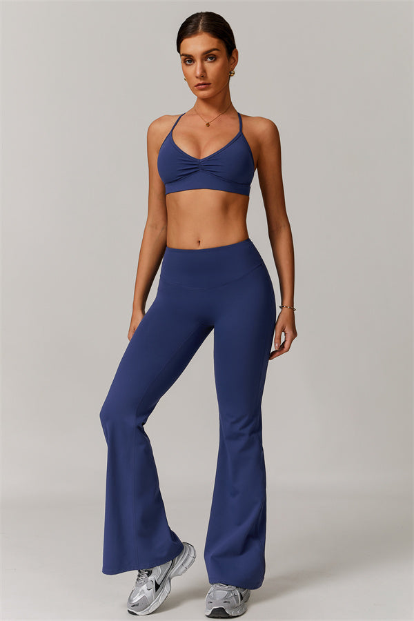 The Delicate Sports Bra Flared Leggings 2-Piece Set