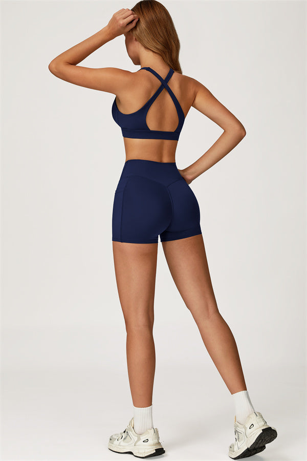 The Glacier Sports Bra Shorts 2-Piece Set