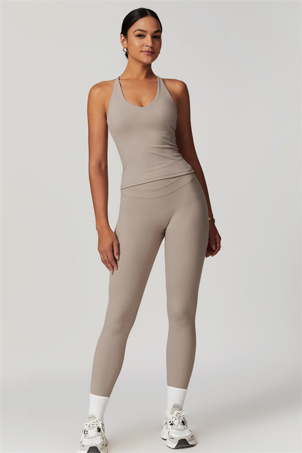 The Enigma Cross Back Vest Leggings 2-Piece Set