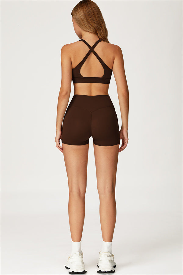 The Glacier Sports Bra Shorts 2-Piece Set