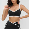 The Crave Contrast Sports Bra Shorts 2-Piece Set