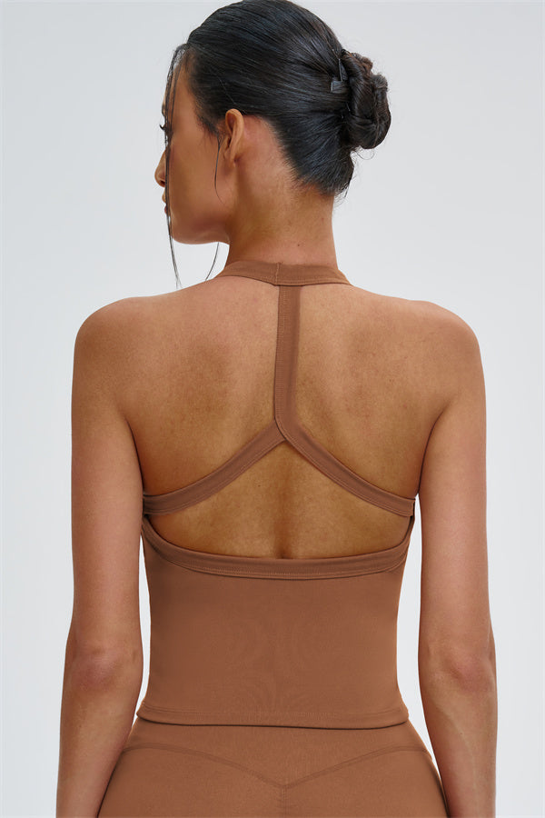 The Slate Y-Back Top Flared Leggings 2-Piece Set