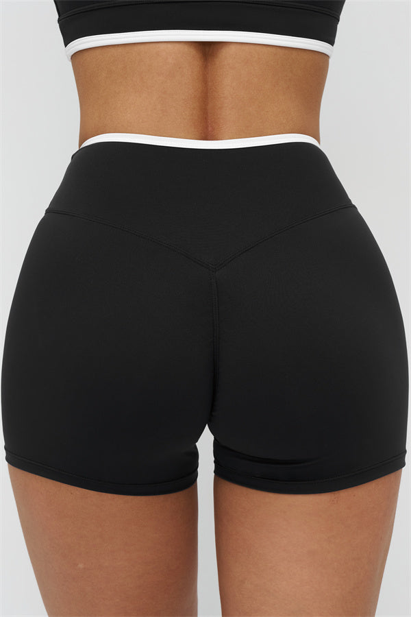 The Crave Contrast Sports Bra Shorts 2-Piece Set