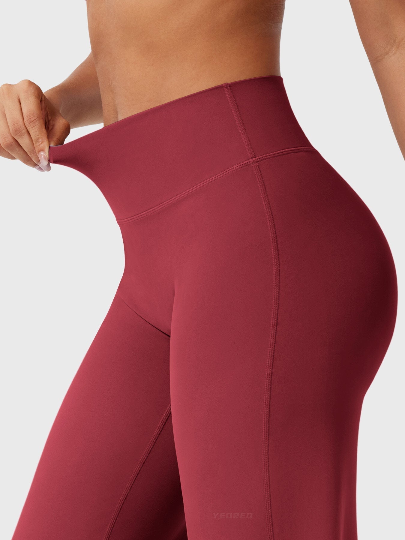 Valore Leggings High-Waist Straight-Leg No Front Seam Buttery Soft Gym Yoga Pants for Women Fitness Tights